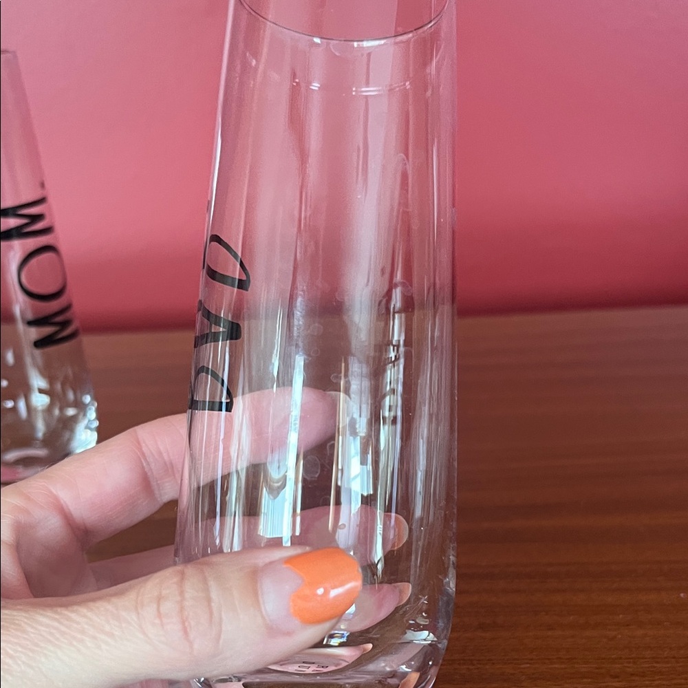 Like new Rae Dunn Clear Glass with Black Text - Picture 5 of 14